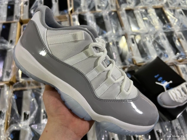 Rep Air Cement AV2187-140 Jordan 11 Grey Low 0707